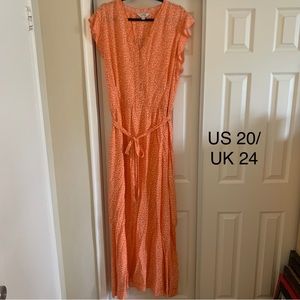 Ditsy Floral Maxi Dress sz 20 Long Tall Sally